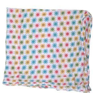 Aden + Anais Floral Flower Muslin Swaddle Lovey Baby Blanket 42" X 44"